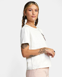 5 Save Our Souls Crop Tee White AVJZT00446 RVCA