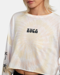 2 Palms Long Sleeve Tee Grey AVJZT00463 RVCA