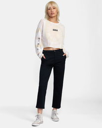 3 Palms Long Sleeve Tee Grey AVJZT00463 RVCA