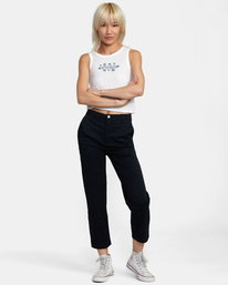 3 Retro Puff Graphic Tank Top White AVJZT00466 RVCA