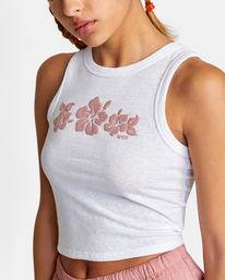 2 Aloha Graphic Tank Top White AVJZT00467 RVCA