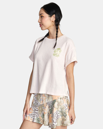 4 RVCA Records Graphic Tee Pink AVJZT00480 RVCA