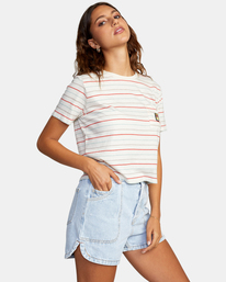 5 Shroom Pocket Tee  AVJZT00485 RVCA