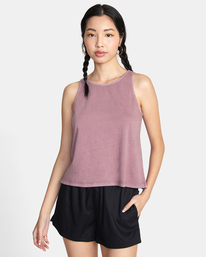 rvca, Ptc Traveler Embroidered Tank Top, DUSTY GRAPE (dga) PTC TRAVELER AVJZT00505