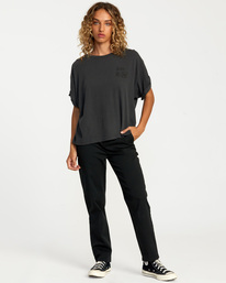 3 Oblow Rainbows Roll It Graphic Tee Black AVJZT00529 RVCA