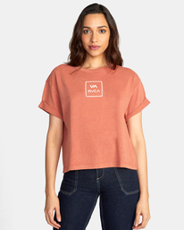 0 VA All The Way Roll It Graphic Tee Brown AVJZT00533 RVCA