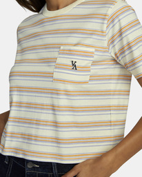2 Emblem Pocket Tee Yellow AVJZT00541 RVCA