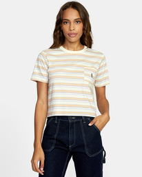 rvca, Emblem Pocket Tee, AFTERGLOW (ycq0) EMBLEM SS AVJZT00541
