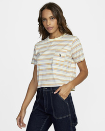 4 Emblem Pocket Tee Yellow AVJZT00541 RVCA