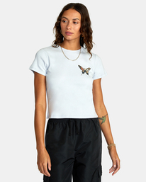 rvca, Transcend Graphic Tee, HALOGEN BLUE (bzk0) TRANSCEND SS AVJZT00547