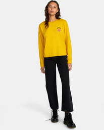 3 Fiery Long Sleeve Tee White AVJZT00558 RVCA