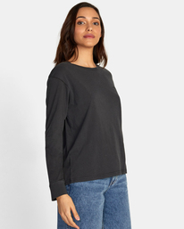 5 PTC Stolen Long Sleeve Tee Black AVJZT00559 RVCA