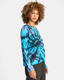 5 Local Biz Long Sleeve Tie-Dye T-Shirt White AVJZT00562 RVCA