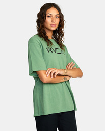 5 Big RVCA Anyday Graphic Tee Green AVJZT00575 RVCA