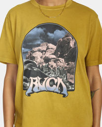2 Moonscape Graphic Tee Brown AVJZT00583 RVCA