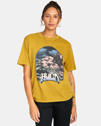 rvca, Moonscape Graphic Tee, BRONZE (brz) MOONSCAPE SS AVJZT00583