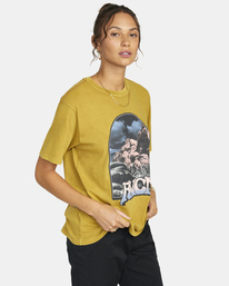 5 Moonscape Graphic Tee Brown AVJZT00583 RVCA