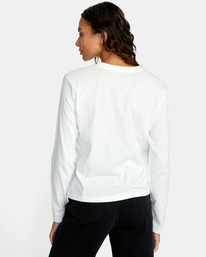 rvca, Celestial Twist Long Sleeve Tee, VINTAGE WHITE (vwt) CELESTIAL TWIST LS AVJZT00588