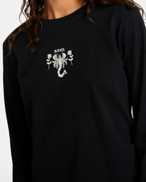 2 Romance Long Sleeve Tee Black AVJZT00590 RVCA