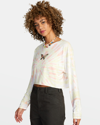 4 Transcend Long Sleeve Tee White AVJZT00595 RVCA