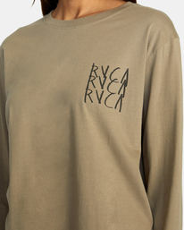 6 Doomsday Long Sleeve Tee Grey AVJZT00597 RVCA