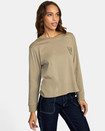 5 Doomsday Long Sleeve Tee Grey AVJZT00597 RVCA