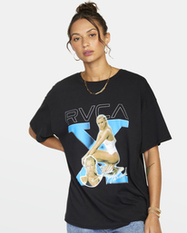 3 Stella Graphic Tee Black AVJZT00599 RVCA
