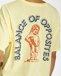 7 Cherub Boy Graphic Tee Yellow AVJZT00601 RVCA