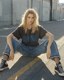 rvca, City Of Angels Graphic Tee, WASHED BLACK (waa) CITY OF ANGELS SS AVJZT00602