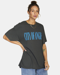 8 City Of Angels Graphic Tee Black AVJZT00602 RVCA