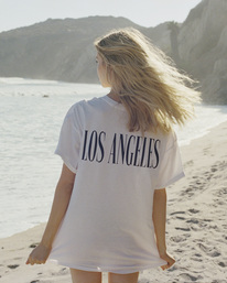 2 NY - LA Graphic Tee White AVJZT00603 RVCA