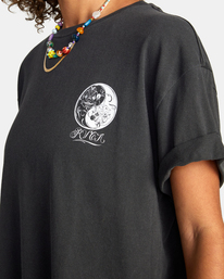 10 Mister Cartoon Yin Yang Graphic Tee Black AVJZT00606 RVCA