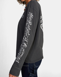 9 Mister Cartoon Laugh Now Long Sleeve Tee Black AVJZT00607 RVCA