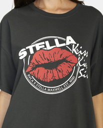 4 Kiss Kiss Graphic Tee Black AVJZT00608 RVCA