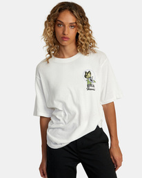 0 Hawaii Wish You Were Here Graphic Tee White AVJZT00610 RVCA