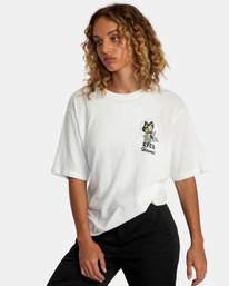 4 Hawaii Wish You Were Here Graphic Tee White AVJZT00610 RVCA