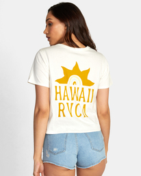 1 Hawaii Sunrise Boxy Tee White AVJZT00611 RVCA