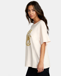 4 VA Shield Boyfriend Tee Pink AVJZT00627 RVCA