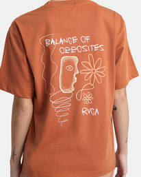 2 Nada Anyday T-Shirt Brown AVJZT00636 RVCA
