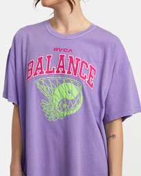 2 All Net Baggie T-Shirt Purple AVJZT00656 RVCA