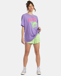 3 All Net Baggie T-Shirt Purple AVJZT00656 RVCA