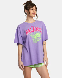 5 All Net Baggie T-Shirt Purple AVJZT00656 RVCA