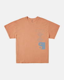 8 Retreat Baggie T-Shirt Orange AVJZT00658 RVCA