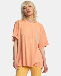 0 Retreat Baggie T-Shirt Orange AVJZT00658 RVCA
