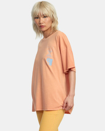 4 Retreat Baggie T-Shirt Orange AVJZT00658 RVCA