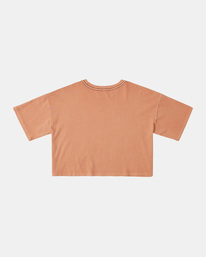 7 Together Boyfriend Crop T-Shirt Orange AVJZT00664 RVCA