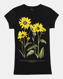 6 Botanical Naughty T-Shirt Black AVJZT00665 RVCA