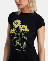 2 Botanical Naughty T-Shirt Black AVJZT00665 RVCA