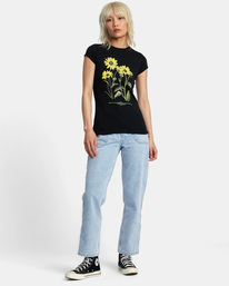 3 Botanical Naughty T-Shirt Black AVJZT00665 RVCA
