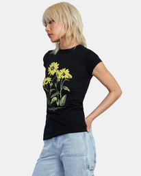 4 Botanical Naughty T-Shirt Black AVJZT00665 RVCA